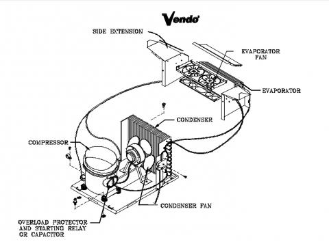 Vendo refridgeration drawing